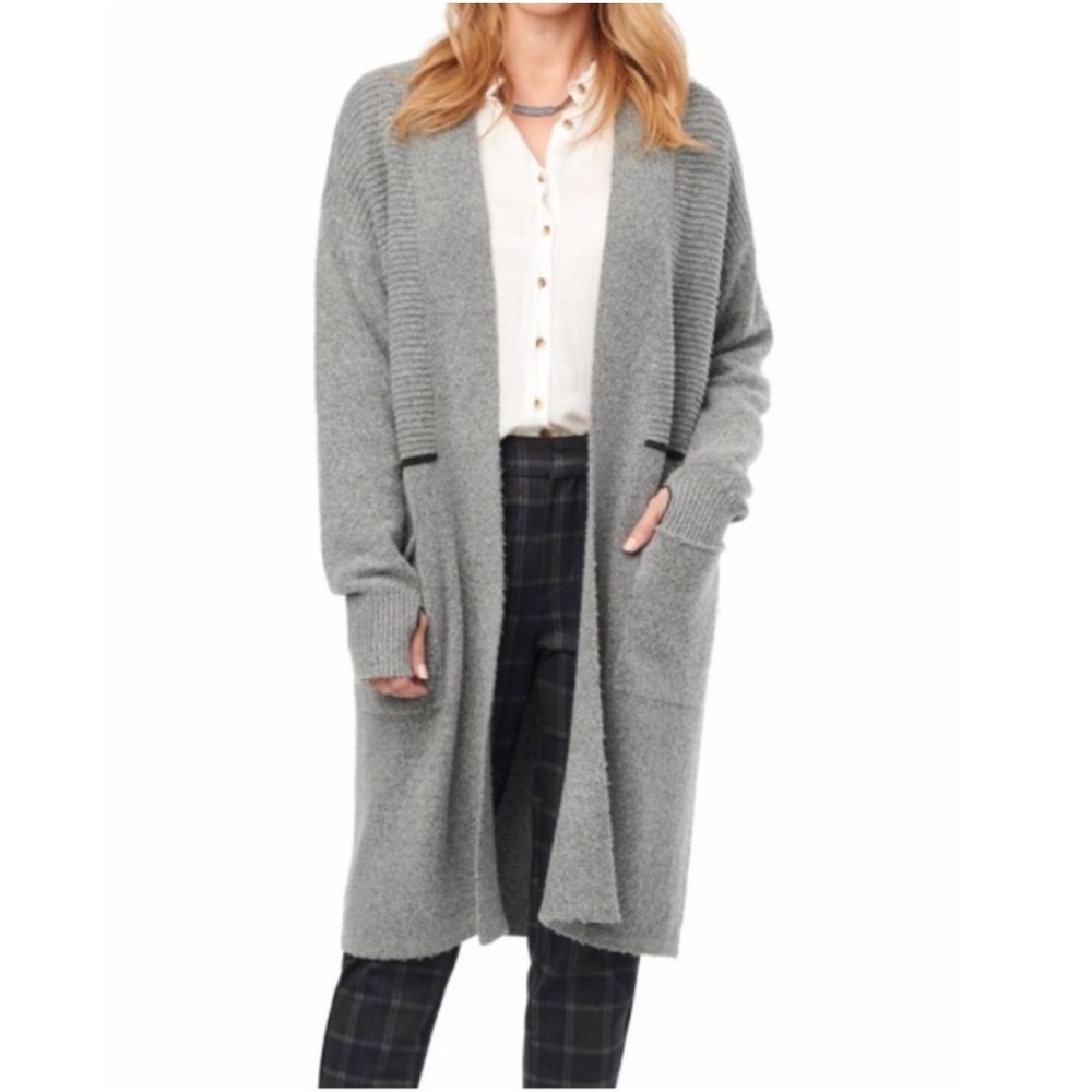Democracy Contemporary Women's Small Grey Cardigan Sweater